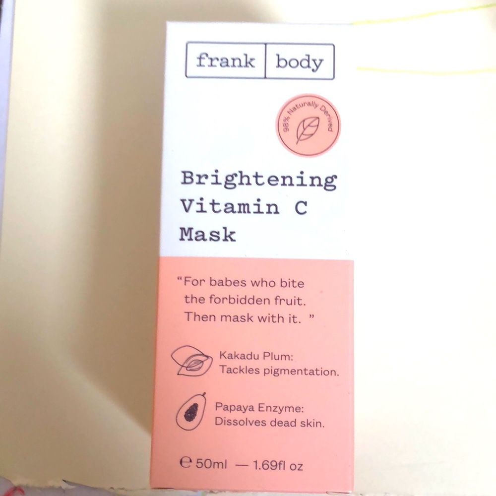Frank body brightening vitamin c mask
